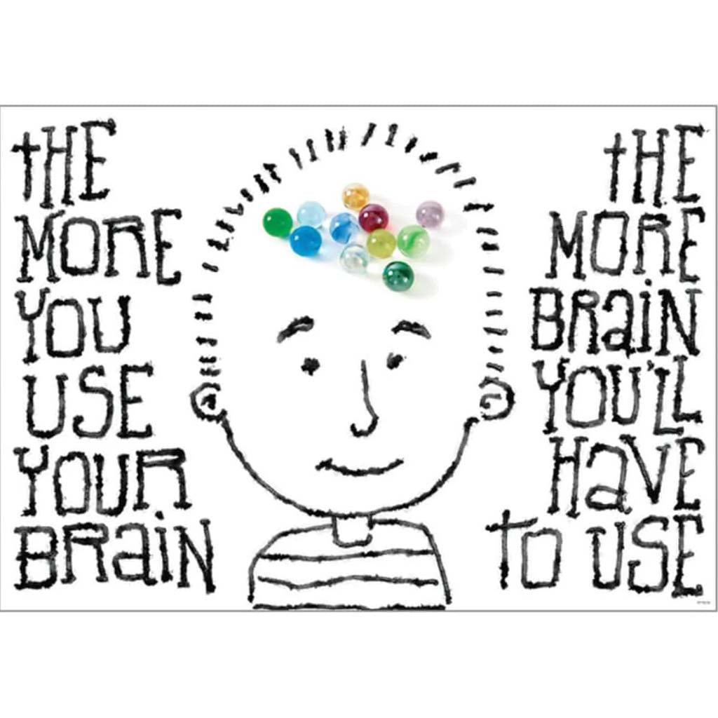 The More You Use Your Brain Poster 