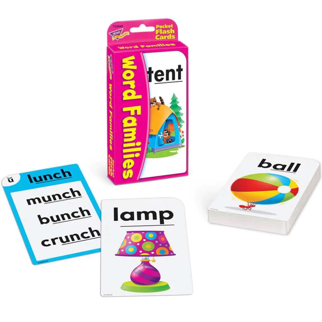 Word Families Flash Cards 