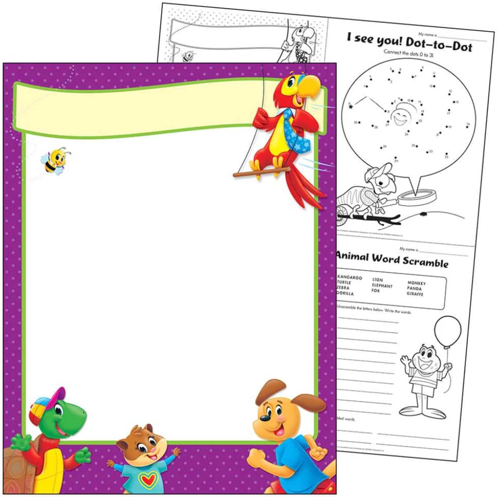Playtime Pals Blank Learning Chart 