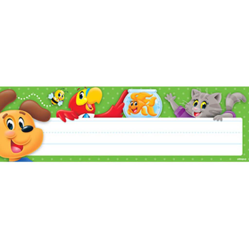 Playtime Pals Desk Toppers Name Plates 