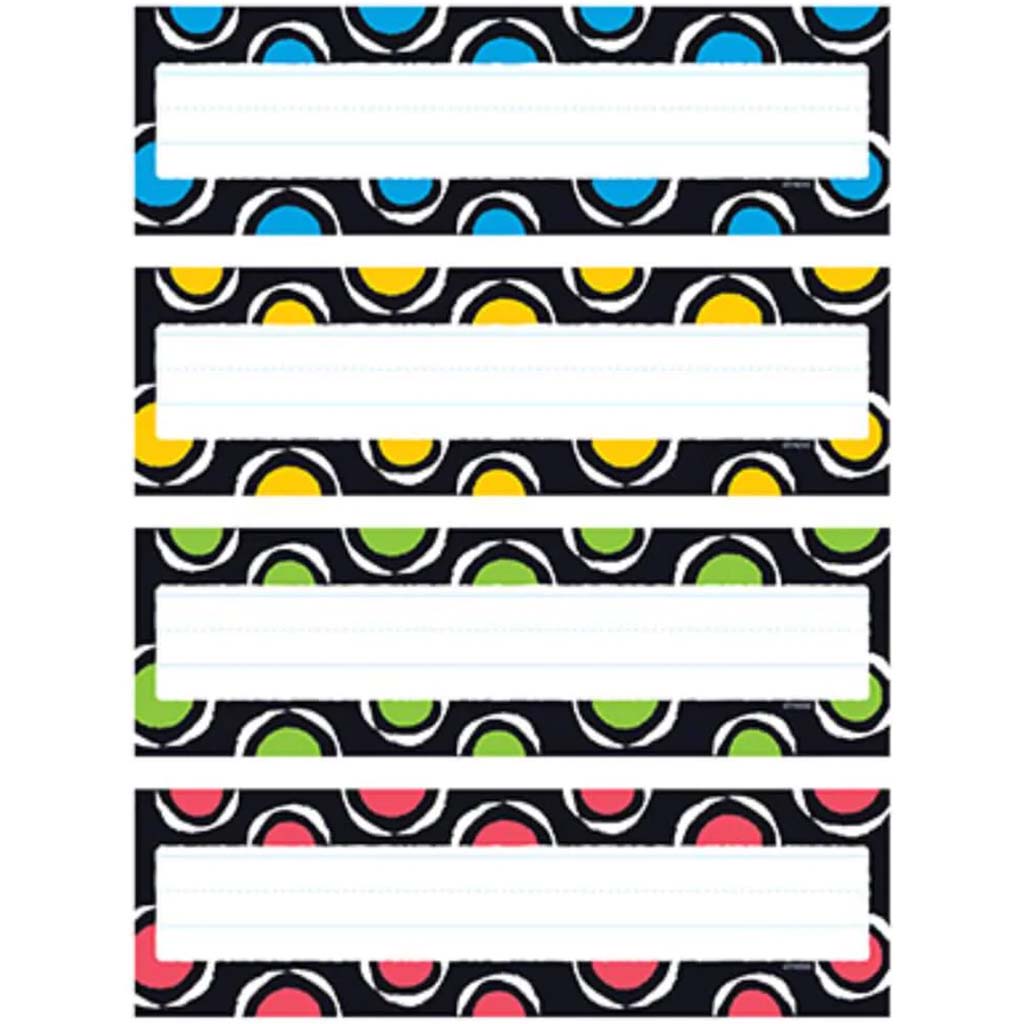 Bold Strokes Circles Desk Toppers Name Plates 