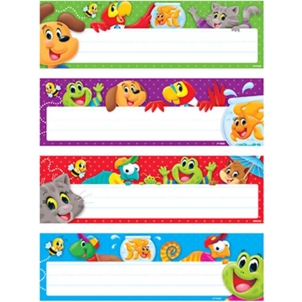 Playtime Pals Desk Name Plates 