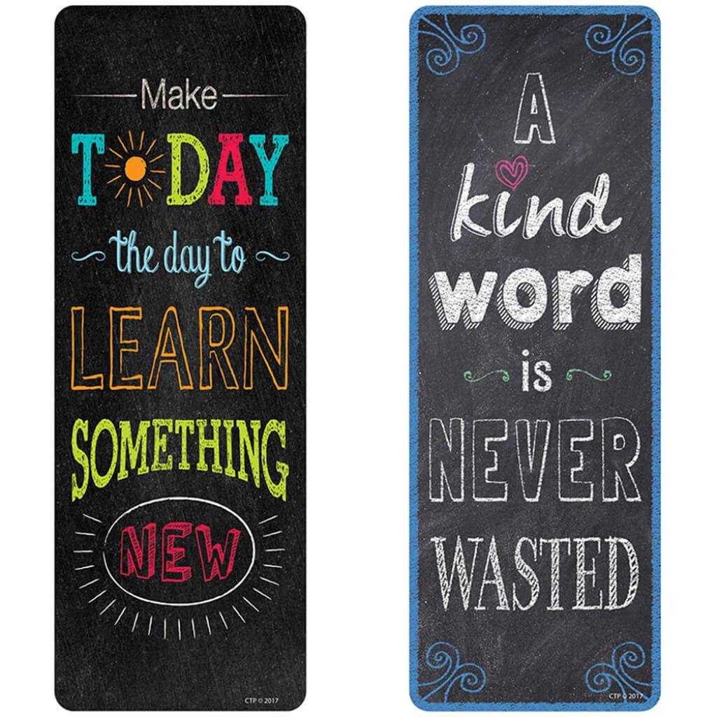 Motivational Phrases (Chalk) Bookmarks 