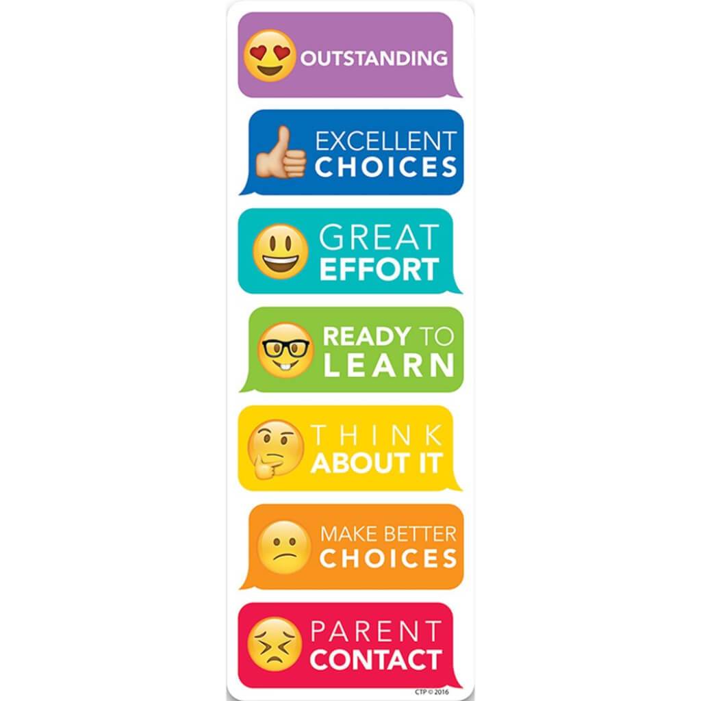 Emoji Fun Desktop Behavior Clip Chart Bookmark 