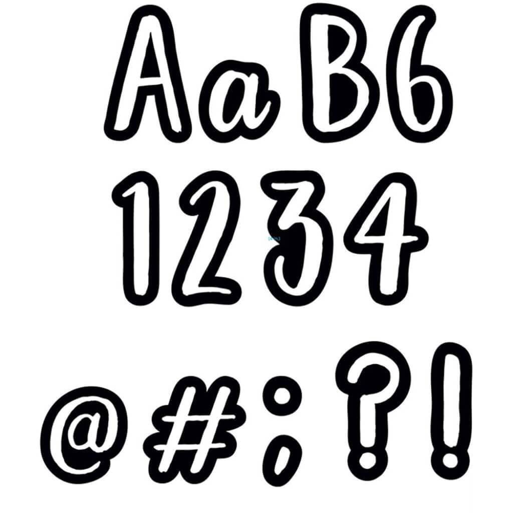 Classroom Cafe, Bold &amp; Bright Designer Letters 4In 