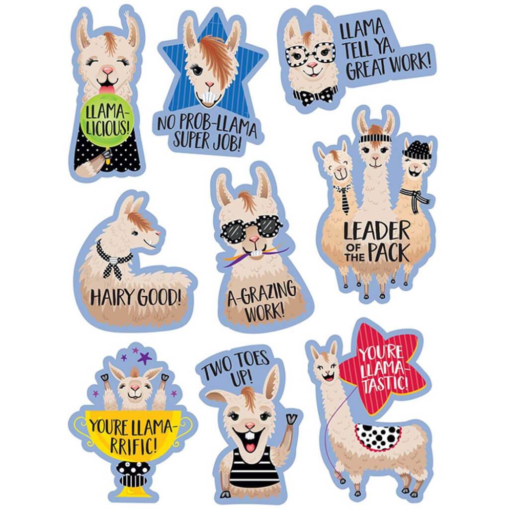 Llama Rewards, Bold &amp; Bright Stickers 