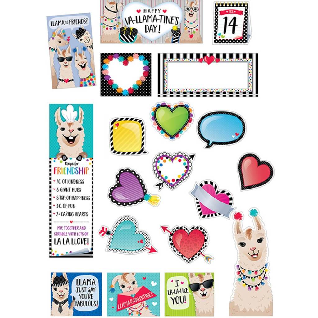 Happy Va-Llama-Tine's Day Mini-Bulletin Board 