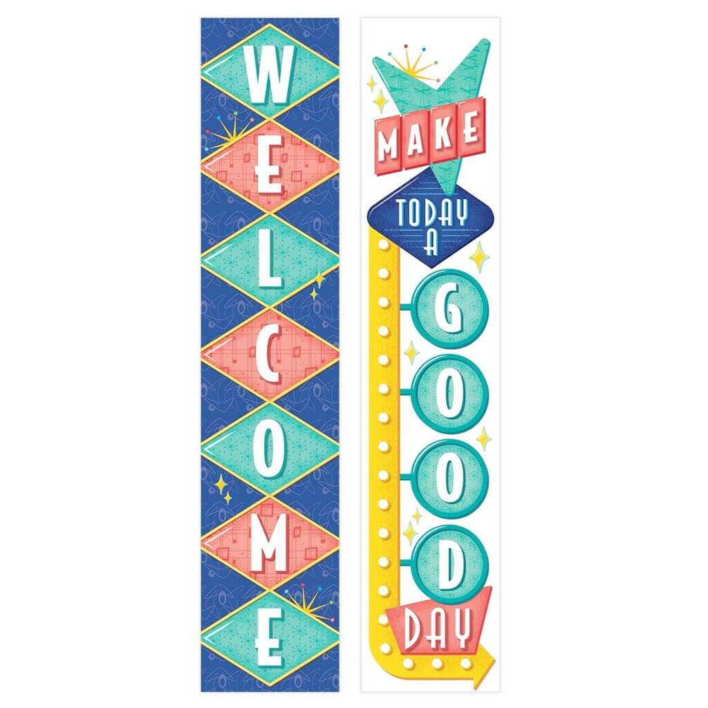 Mid Century Mod Welcome Banner