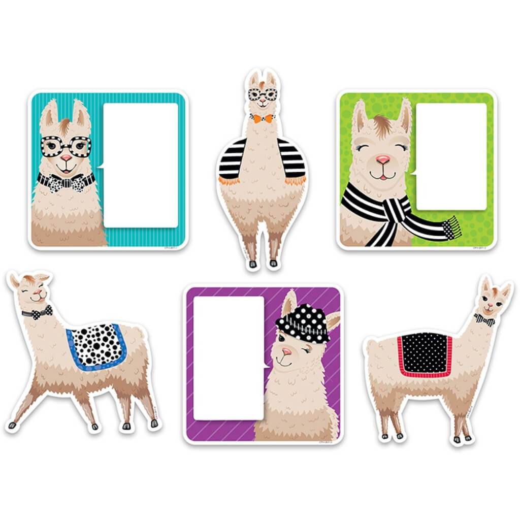 Llamas, Bold &amp; Bright Designer Cout-Outs 6In 