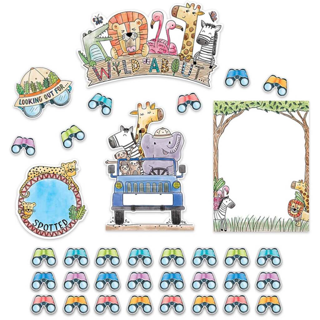 Wild About... Safari Friends Bulletin Boards 