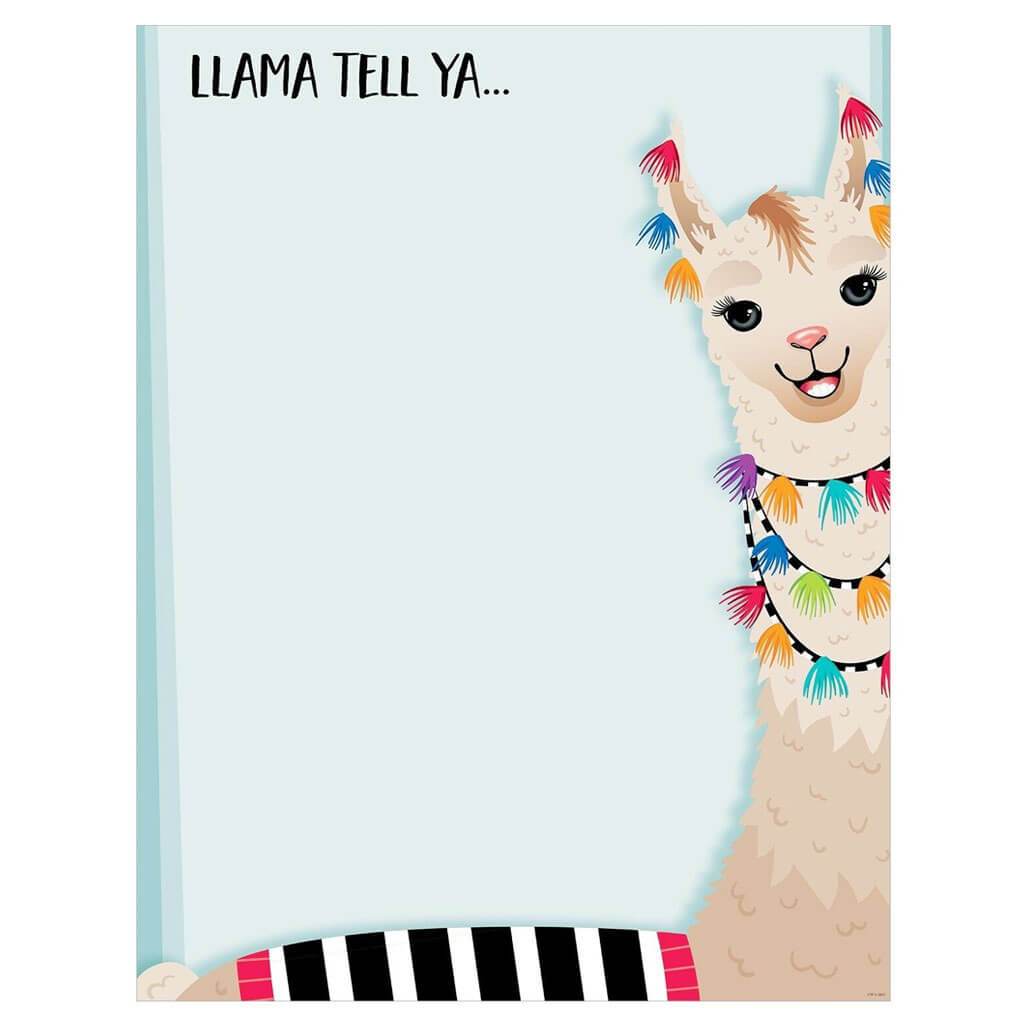 Llama Blank Chart