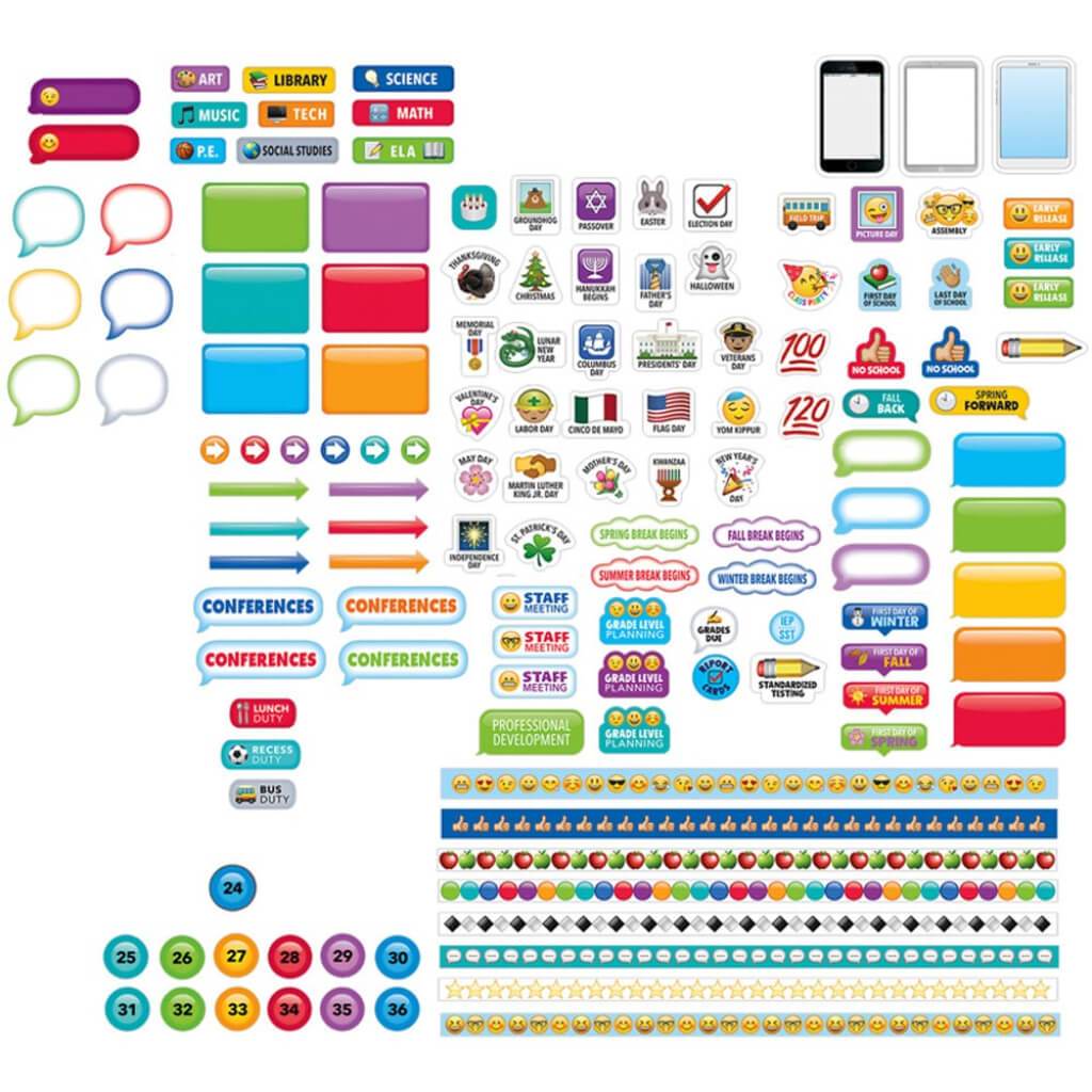 Emoji Lesson Planner Stickers 