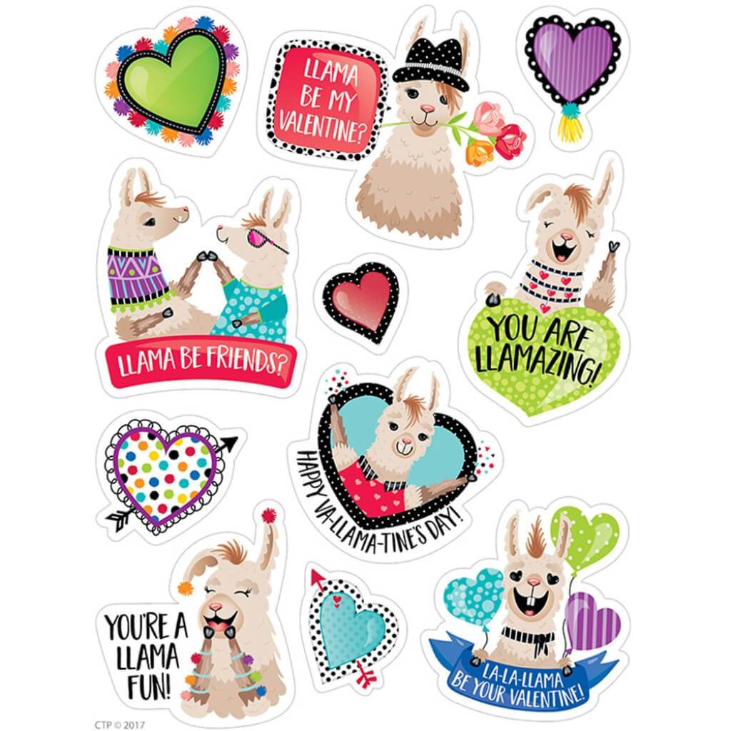 Llama Be My Valentine? Stickers 