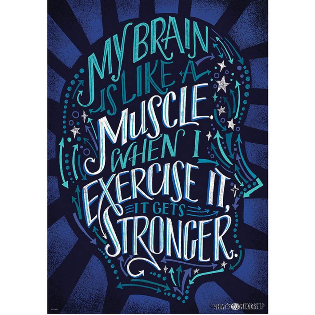 My Brain Is Like A Muscle When I Exercise It,It Gets Stronger 