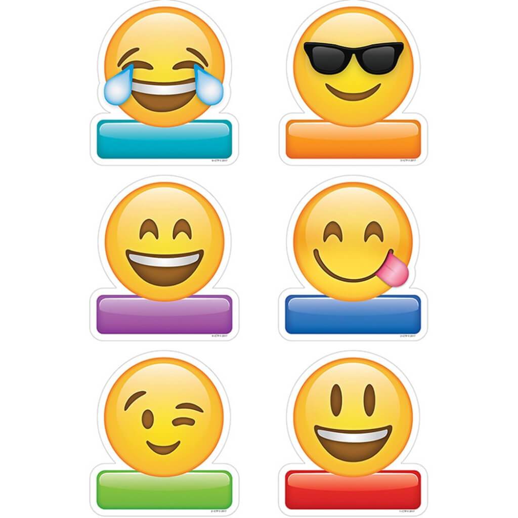 Simply Emoji Cut-Outs 6In 