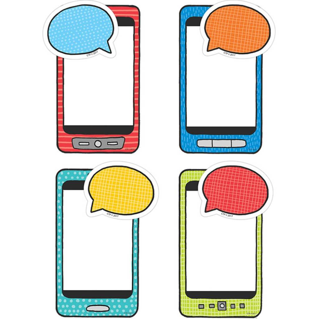 Student Smartphones Cut-Outs 6In 