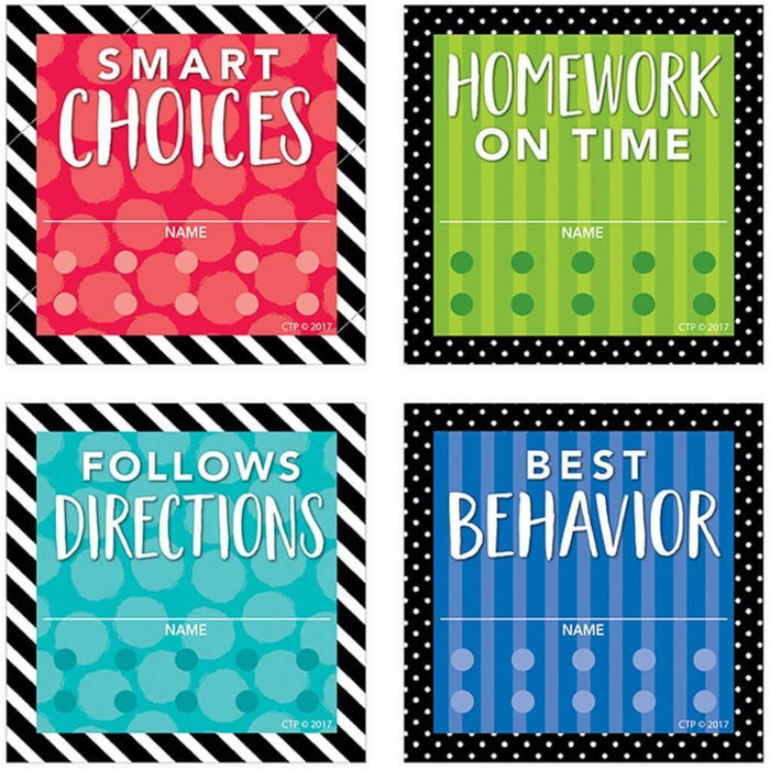 Bold And Bright Punch Cards Incentives 6In 