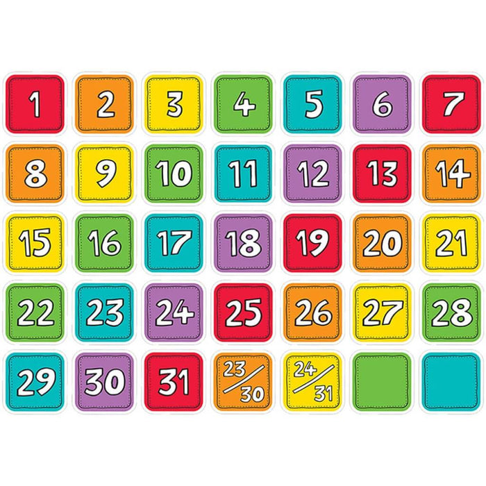 Colorful Calendar Days 