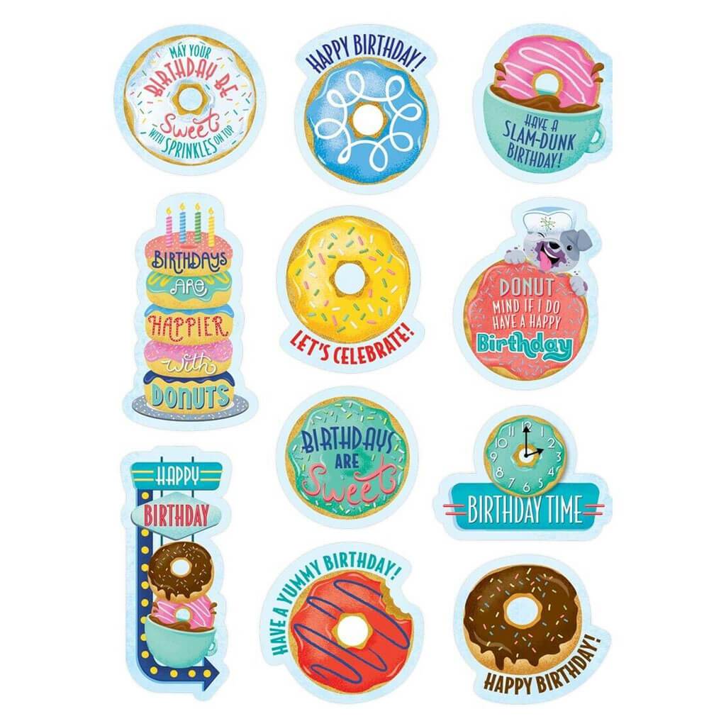 Birthday Donuts Stickers