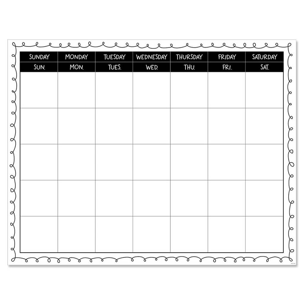 Loop-De-Loop Large Calendar Chart