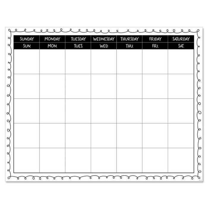 Loop-De-Loop Large Calendar Chart