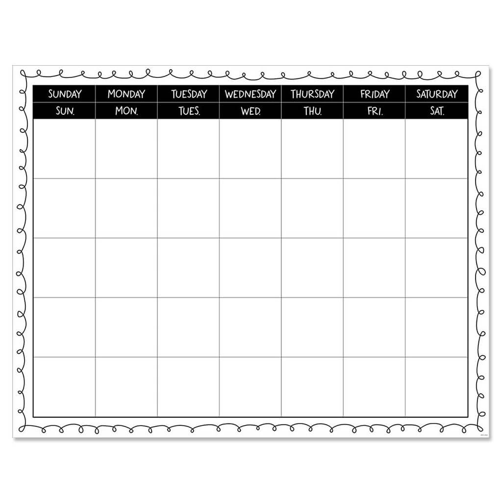 Loop-De-Loop Large Calendar Chart