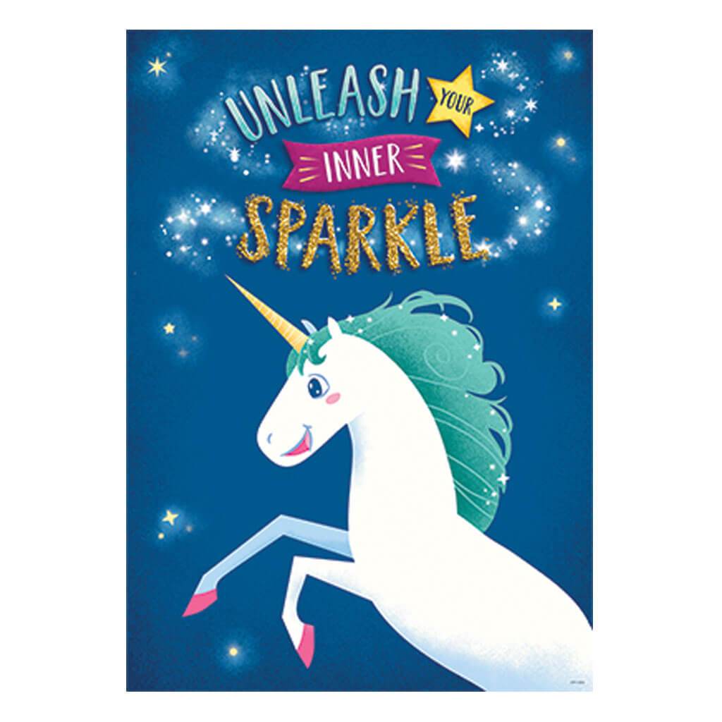 Unleash Your Inner Sparkle Unicorns Inspire U Poster