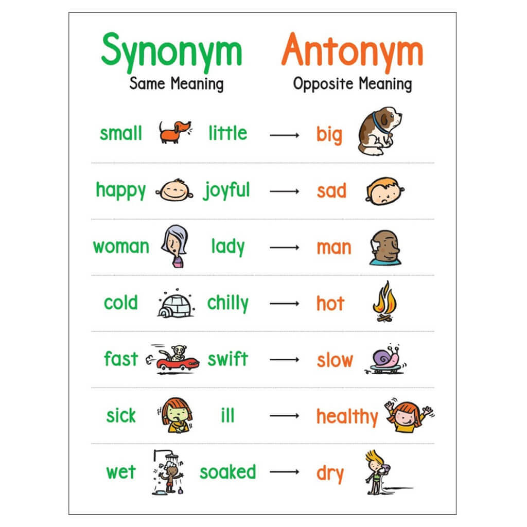 Anchor Chart: Synonym &amp; Antonym