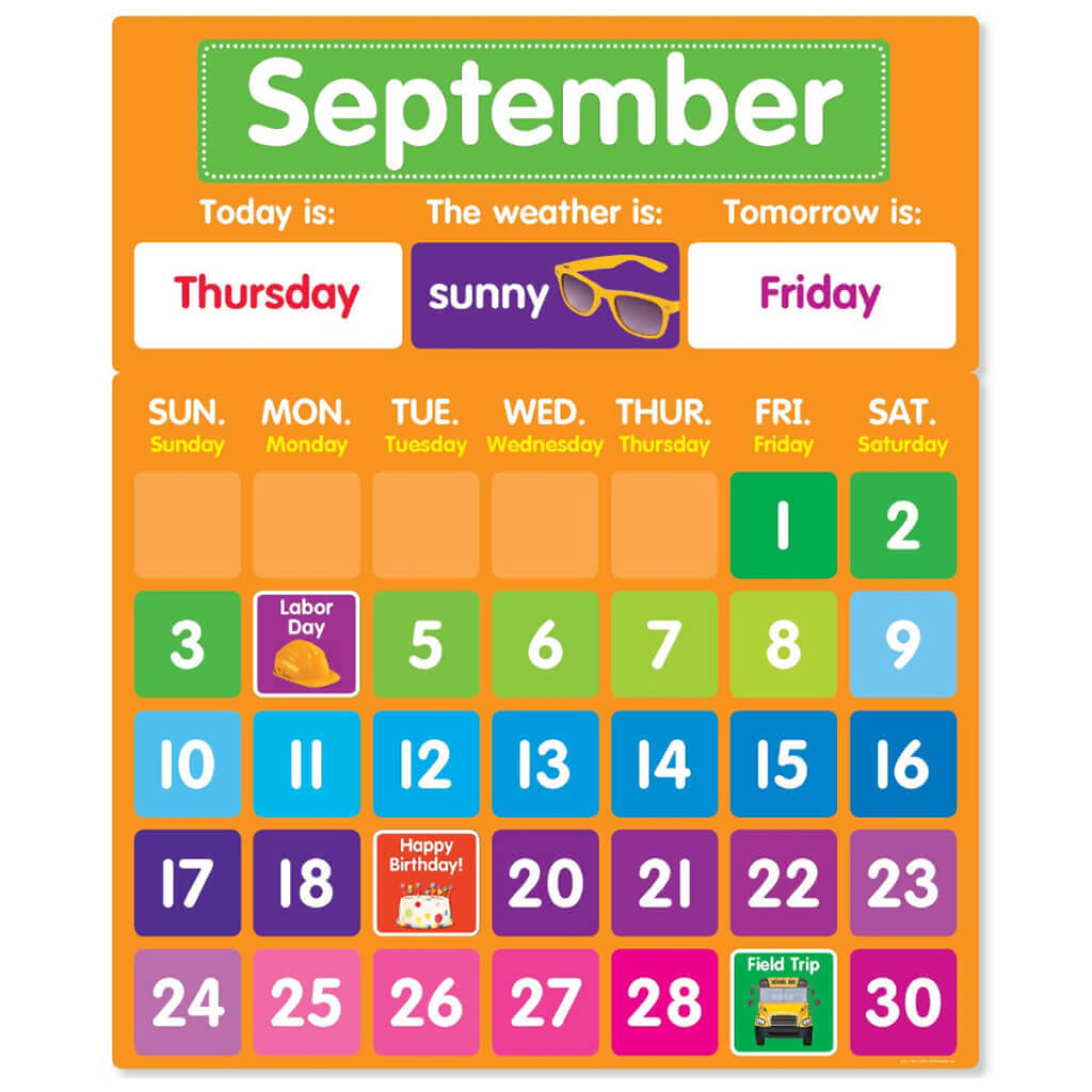 Color Your Classroom: Calendar Bulletin Board