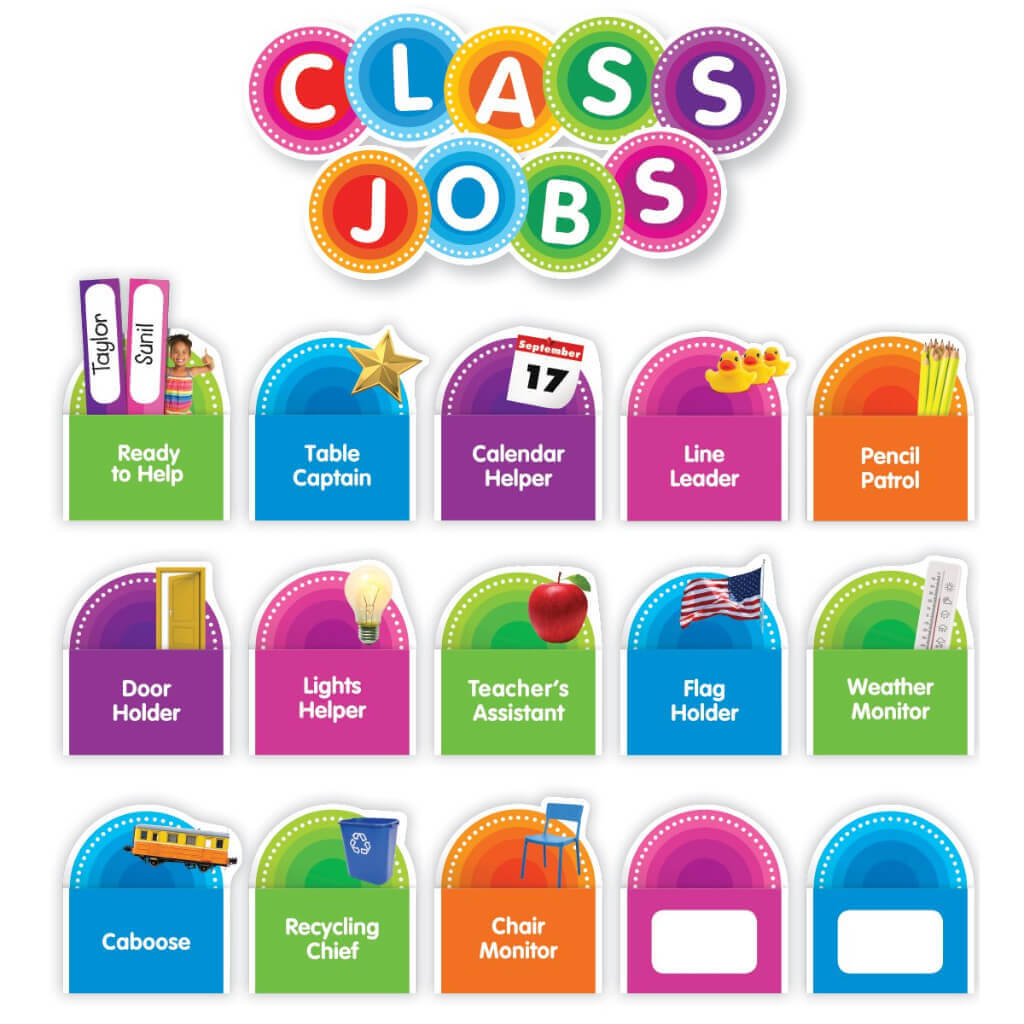 Color Your Classroom: Class Jobs Bulletin Board