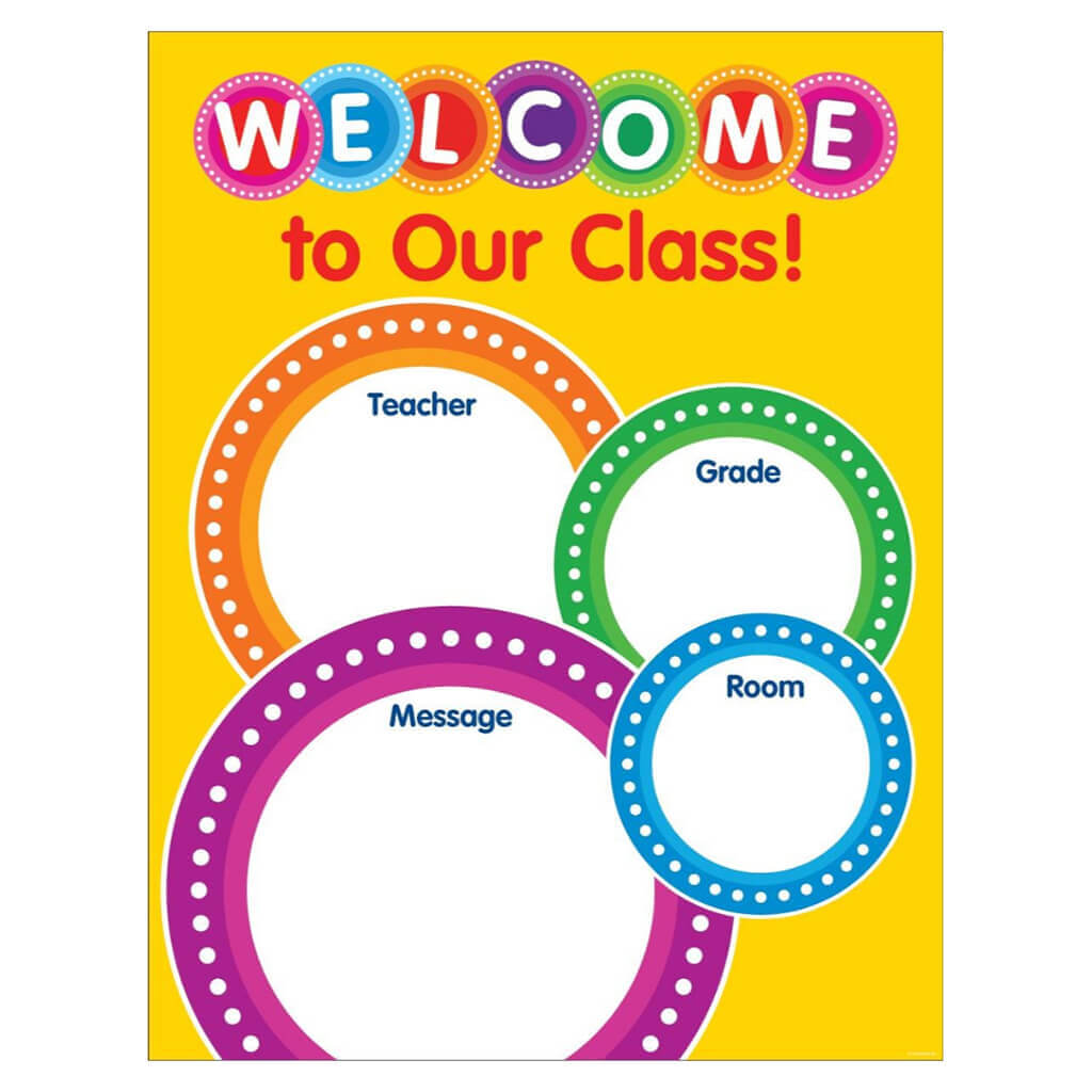 Color Your Classroom: Welcome Chart
