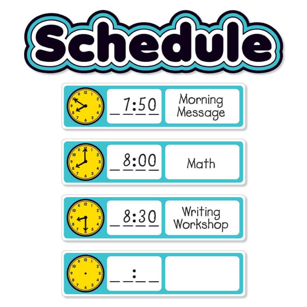 Aqua Oasis: Schedule Mini Bulletin Board