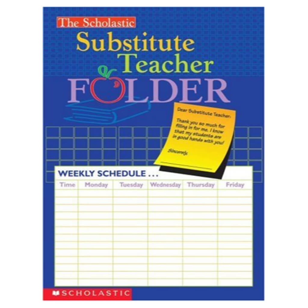 The Scholastic Substitute Teacher Folder