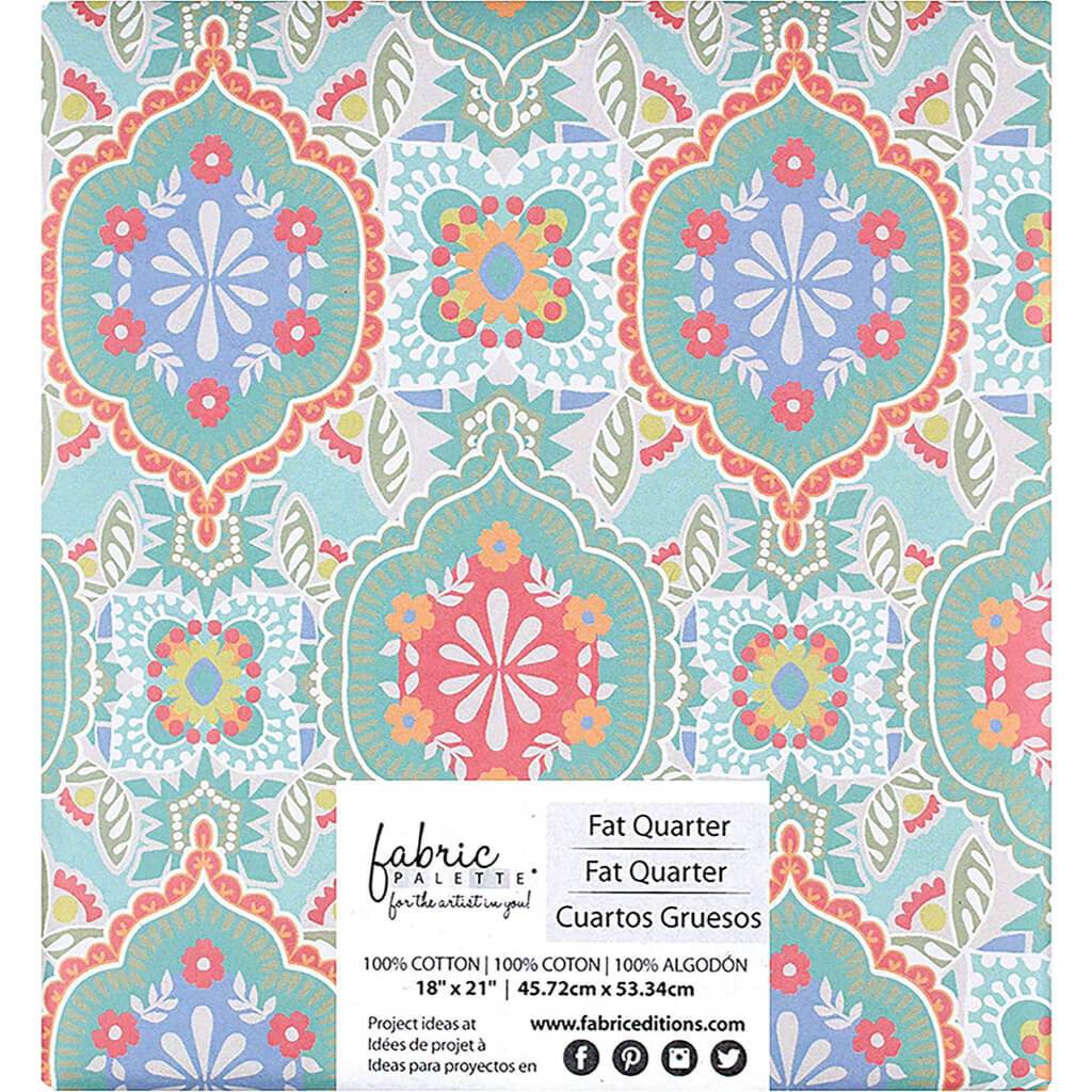 Fabric Palette Precut 18in x 21in 1/Pkg Quentin Mint