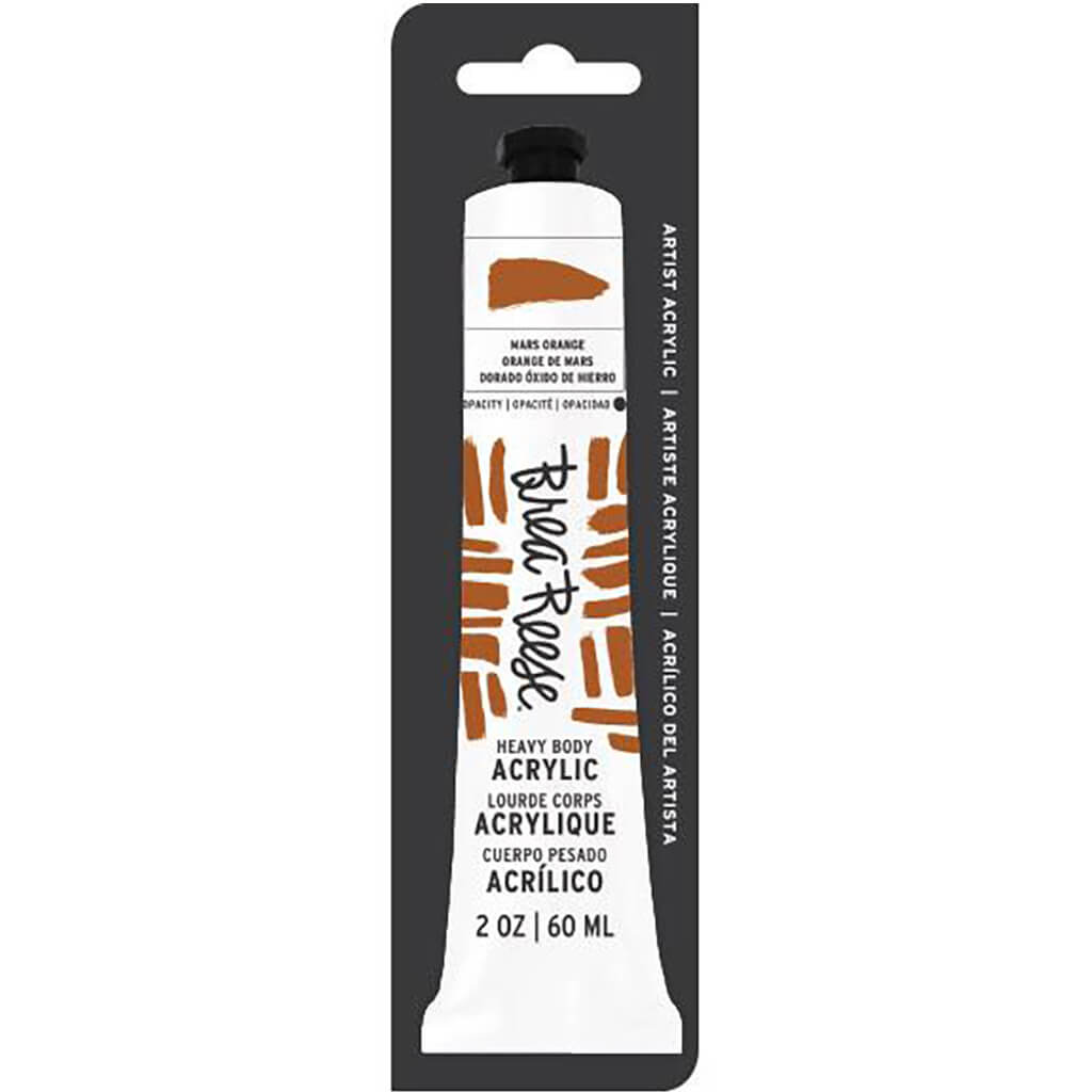 Brea Reese Heavy Body Acrylic Paint  2oz Mars Orange