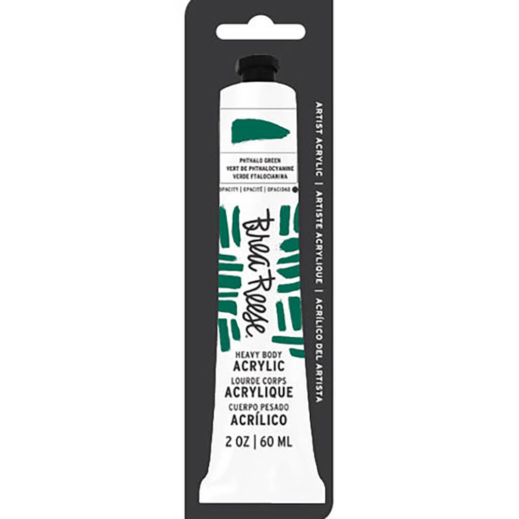 Brea Reese Heavy Body Acrylic Paint  2oz Phthalo Green