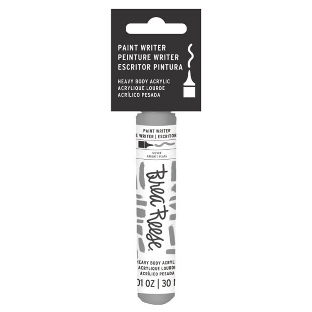 Brea Reese Heavy Body Acrylic Paint 30ml Metallic Silver