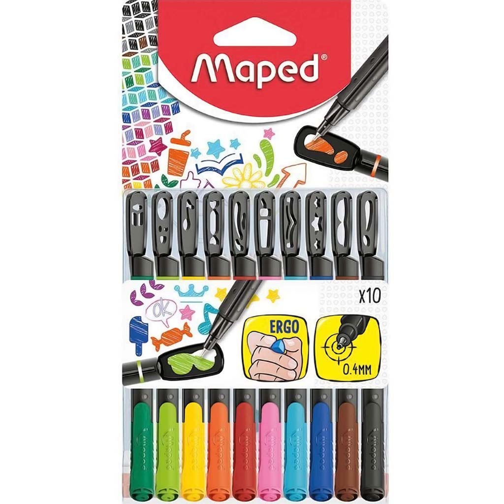 FINELINER GRAPH MANIA 10CT 