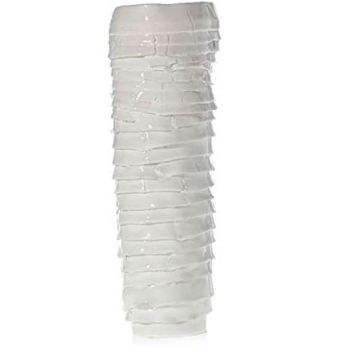 ARTSI VASE 5"X 14" WHITE