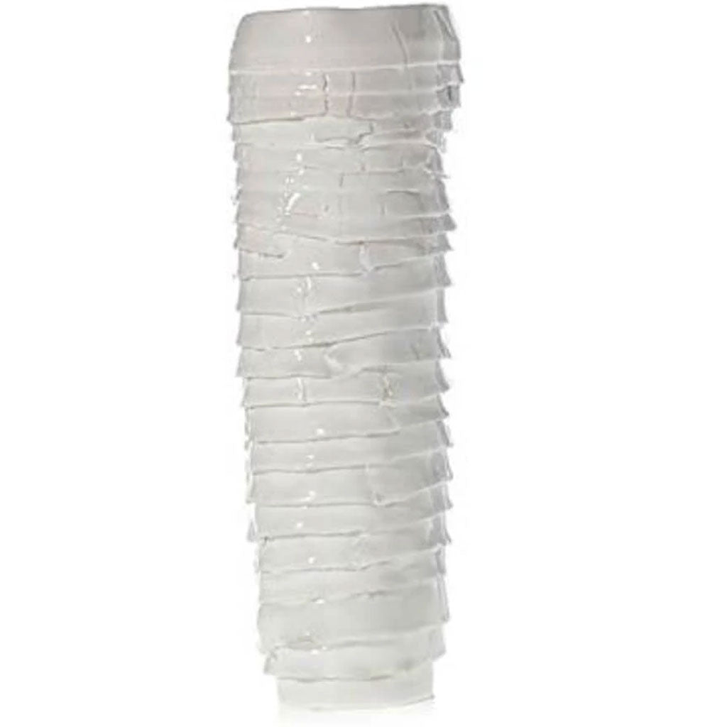 ARTSI VASE 5"X 14" WHITE