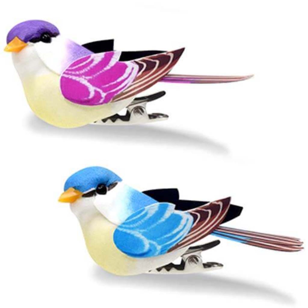 MINI BIRD X2 W/CLIP VIOLET/BLUE 2.25&quot; 