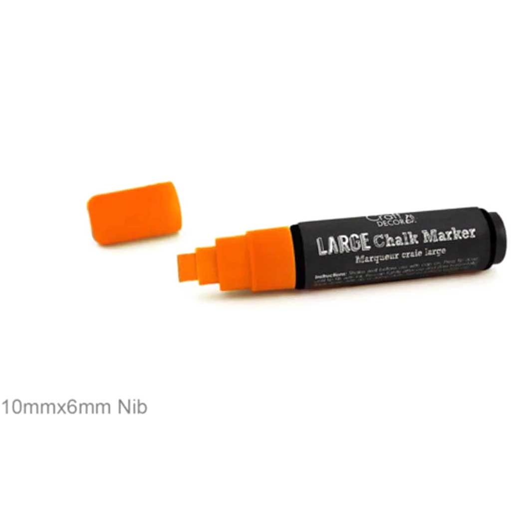 CHALK-IT-UP MARKER BLISTER NEON ORANGE 10MM 