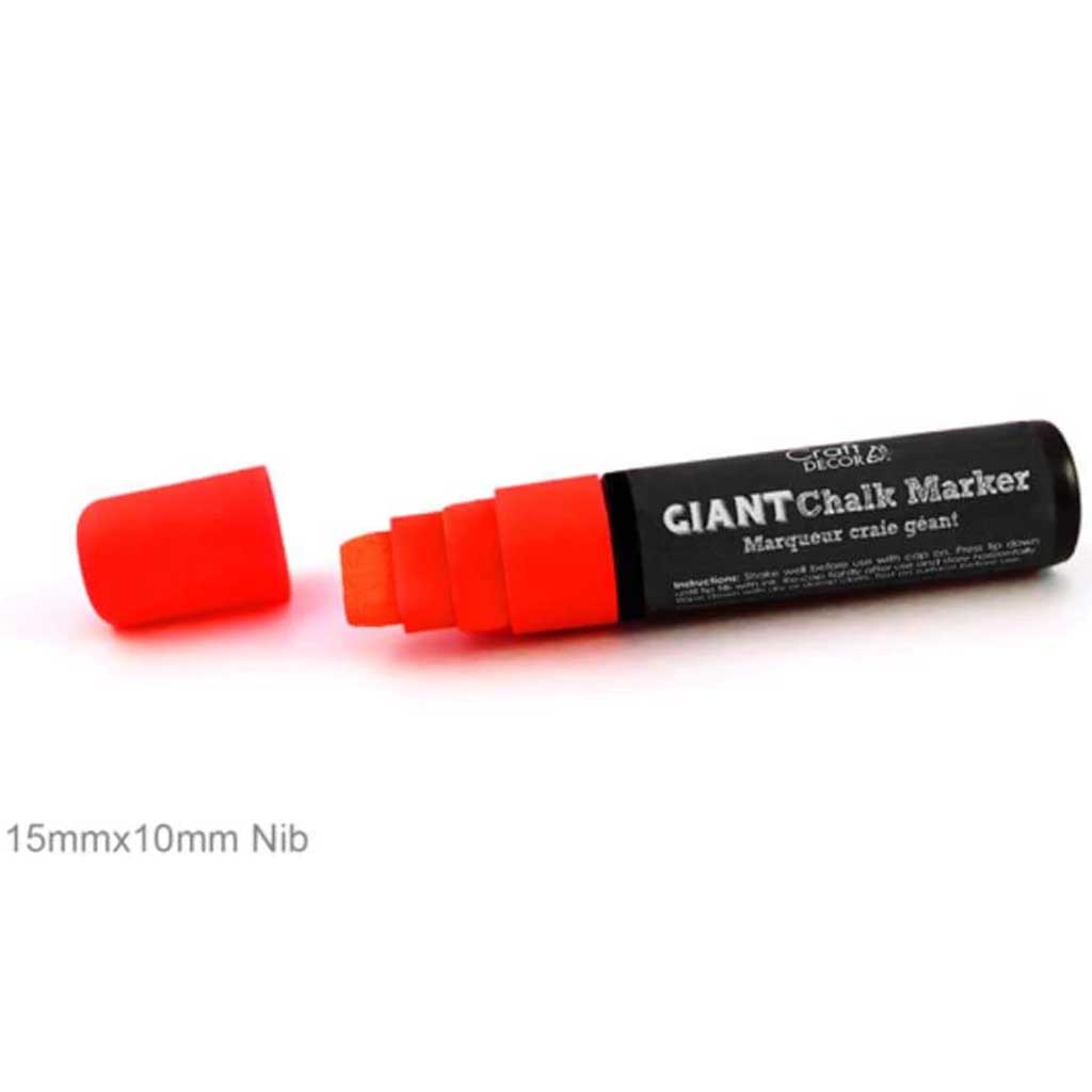 CHALK-IT-UP MARKER BLISTER NEON RED 15MM 