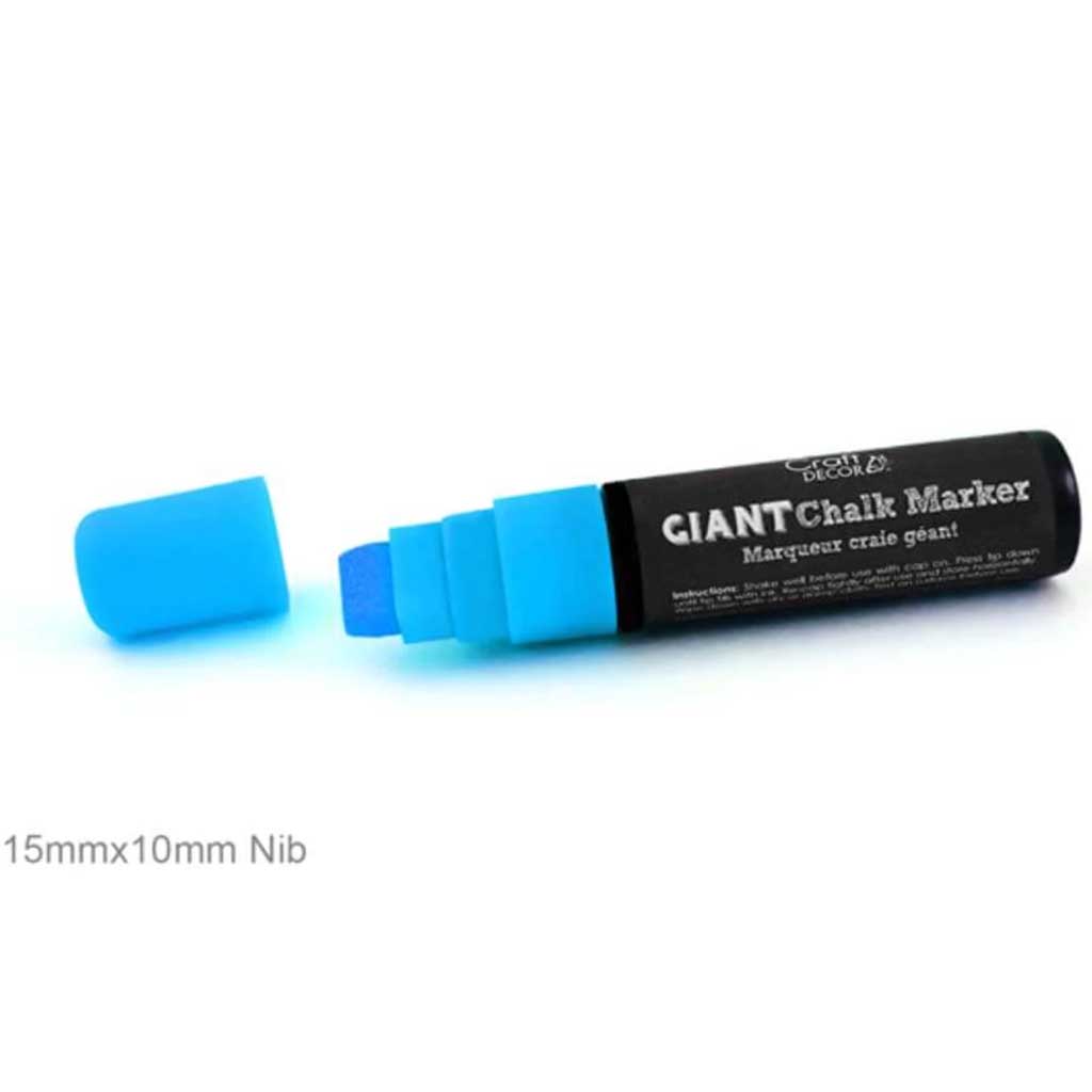 CHALK-IT-UP MARKER BLISTER NEON BLUE 15MM 
