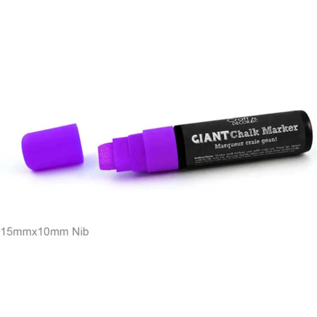 CHALK-IT-UP MARKER BLISTER NEON PURPLE 15MM 