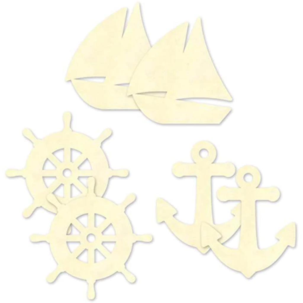 DIY WOOD CUT-OUTS NAUTICAL SHAPES 