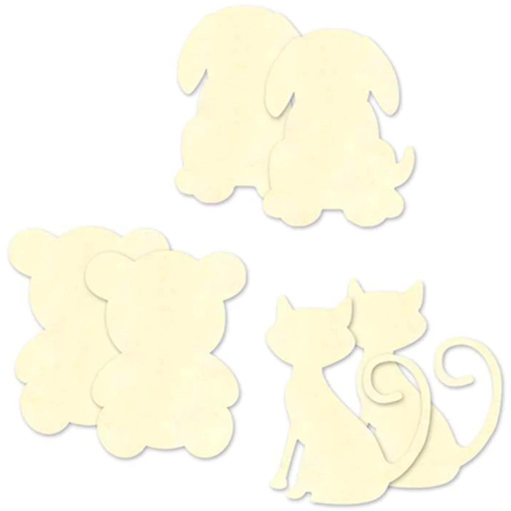 DIY WOOD CUT-OUTS FLUFFY FRIENDS 