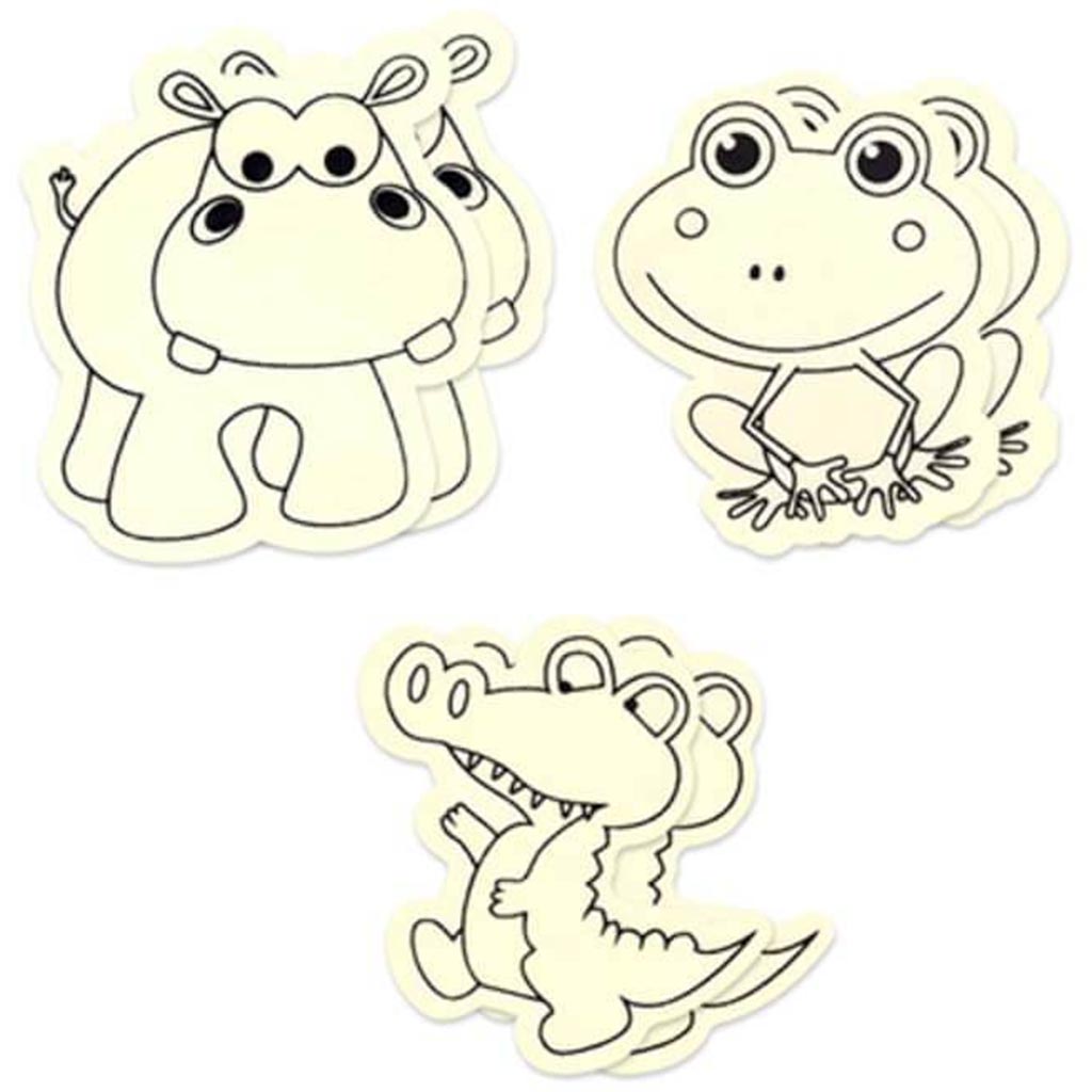 DIY WOOD PRINTED CUT-OUTS LAGOON BUDDIES 