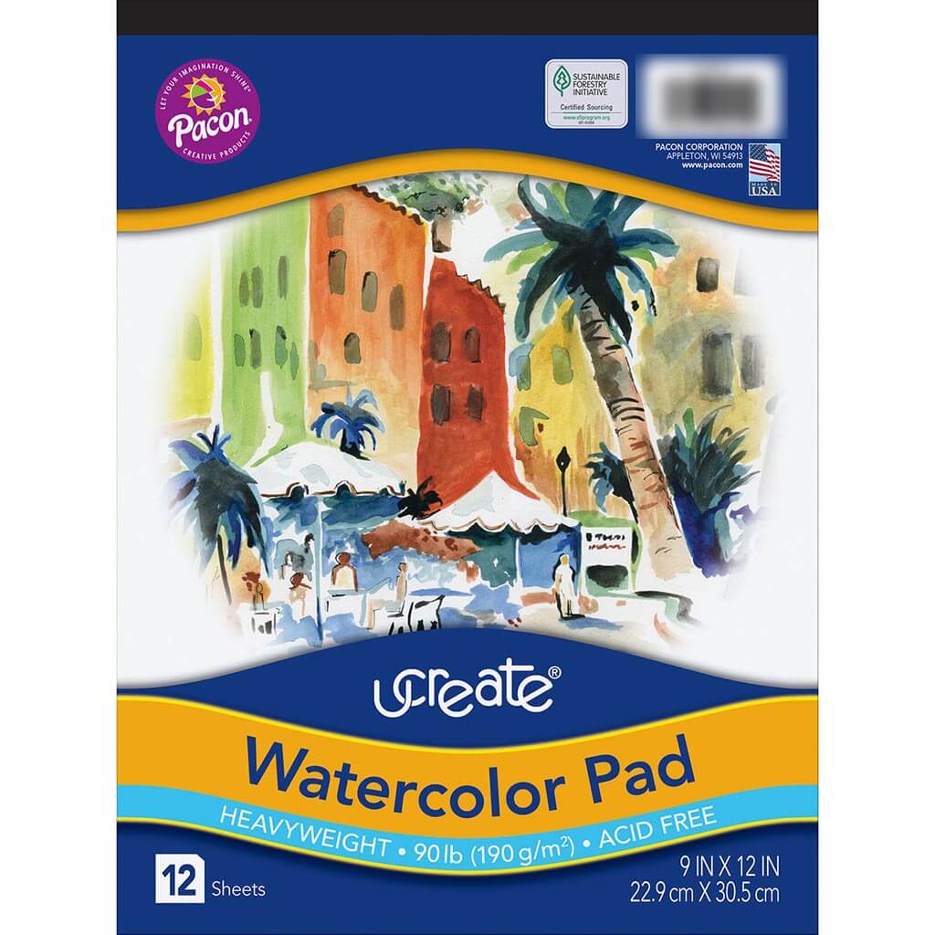 Watercolor Artist Pad 9in x 12in