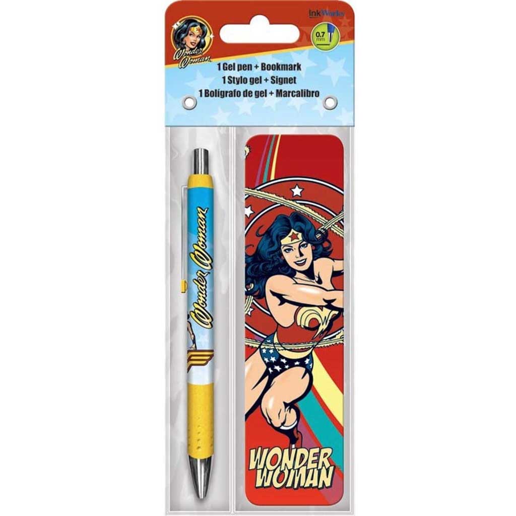 Wonder Woman Gel Pen and Bookmark